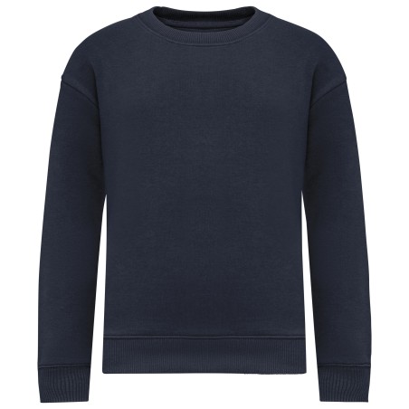 Sudadera ecorresponsable de cuello redondo oversize infantil