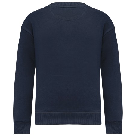 Sudadera ecorresponsable de cuello redondo oversize infantil