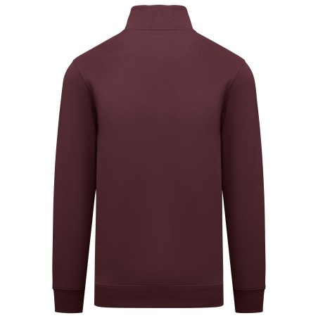 Men’s eco-friendly zip high neck sweatshirt