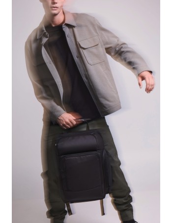 Business backpack with side cooler pocket
