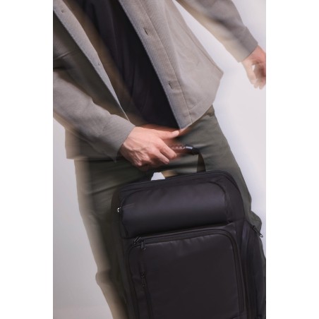 Business backpack with side cooler pocket