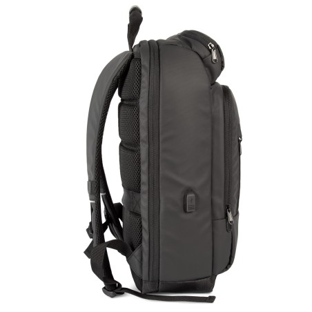 Business backpack with side cooler pocket