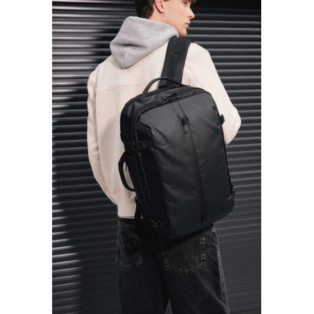 Business backpack with front soft pocket