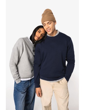 Sudadera ecorresponsable cuello redondo unisex