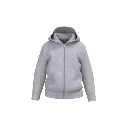 Sudadera reciclada con cremallera y capucha infantil