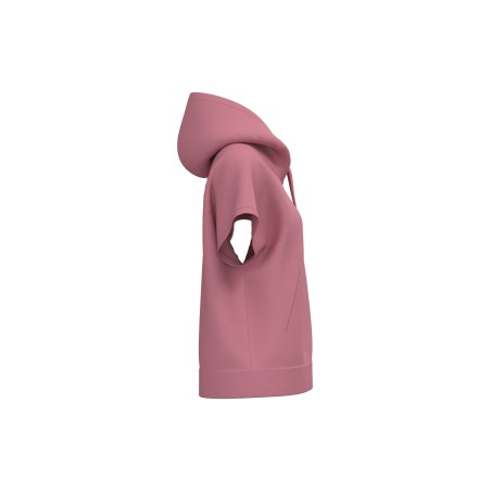 Sudadera ecorresponsable con capucha oversize sin mangas French Terry mujer