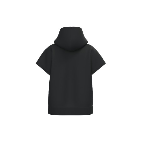 Sudadera ecorresponsable con capucha oversize sin mangas French Terry mujer