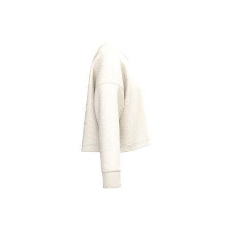Sudadera crop cuello redondo mujer