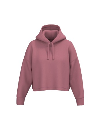 Sudadera crop con capucha mujer 2