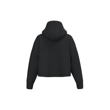 Sudadera crop con capucha mujer