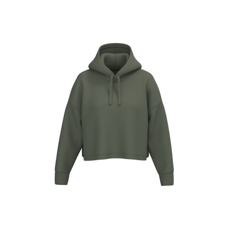 Sudadera crop con capucha mujer
