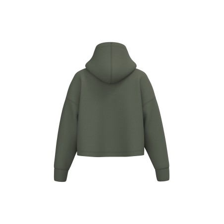 Sudadera crop con capucha mujer