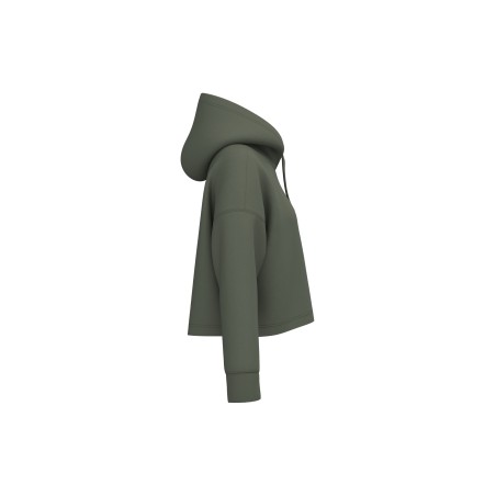 Sudadera crop con capucha mujer