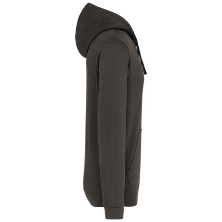Sudadera capucha contrastada hombre