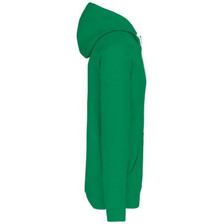 Sudadera capucha contrastada hombre
