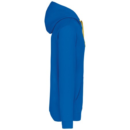 Sudadera capucha contrastada hombre
