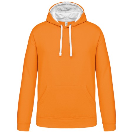 Sudadera capucha contrastada hombre