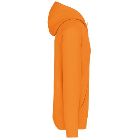 Sudadera capucha contrastada hombre