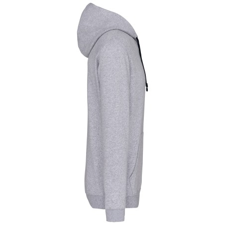Sudadera capucha contrastada hombre