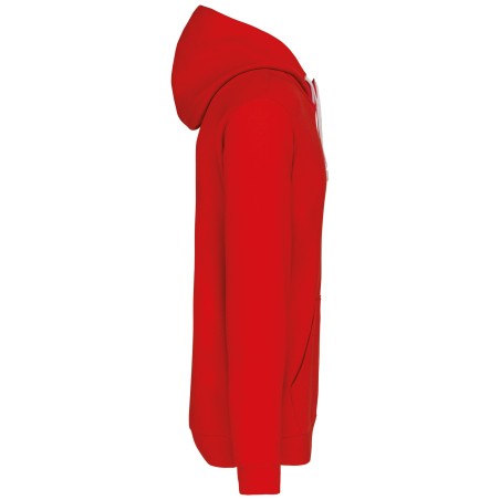 Sudadera capucha contrastada hombre
