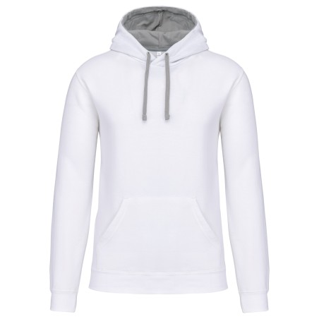Sudadera capucha contrastada hombre