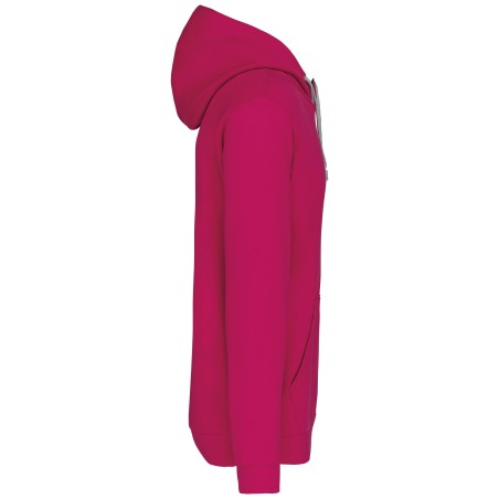 Sudadera capucha contrastada hombre