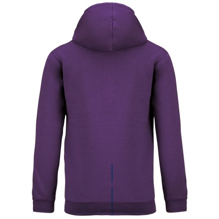 Sudadera capucha contrastada hombre