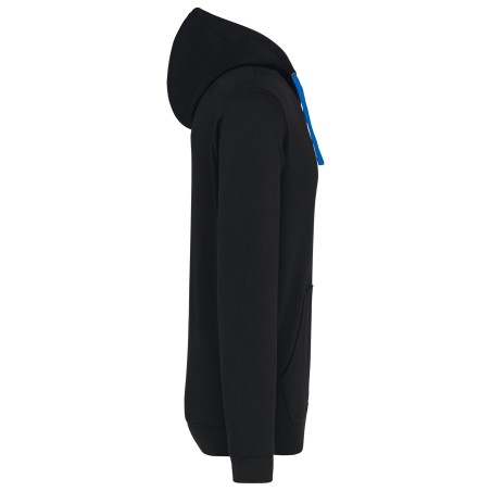 Sudadera capucha contrastada hombre