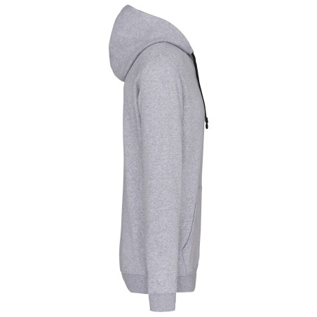 Sudadera capucha contrastada hombre