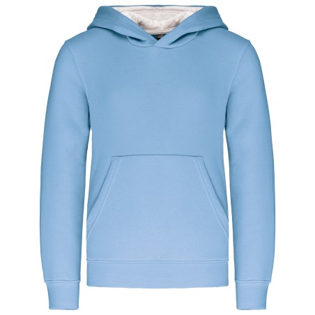 Sudadera capucha contrastada niños