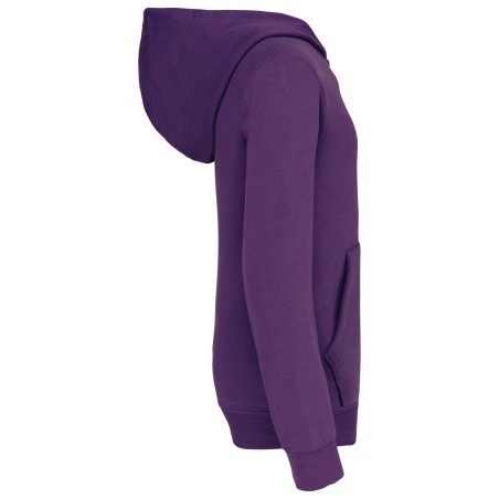 Sudadera capucha contrastada niños