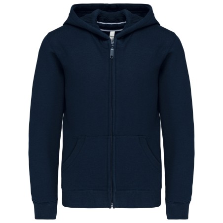 Sudadera capucha y cremallera niños