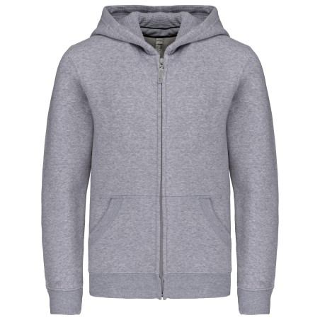 Sudadera capucha y cremallera niños
