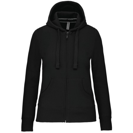 Sudadera con capucha y cremallera de mujer