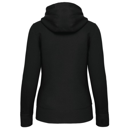 Sudadera con capucha y cremallera de mujer