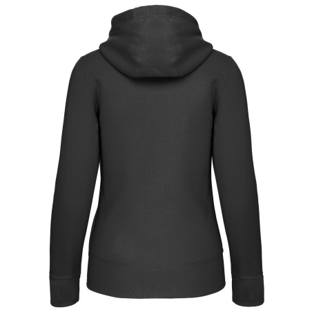 Sudadera con capucha y cremallera de mujer