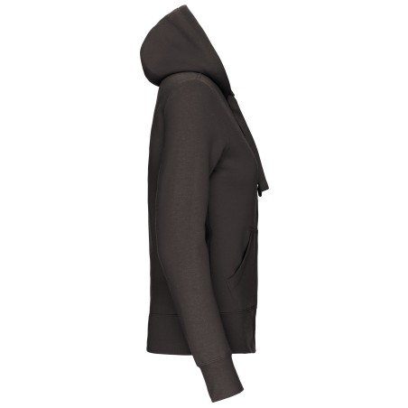 Sudadera con capucha y cremallera de mujer