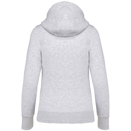 Sudadera con capucha y cremallera de mujer