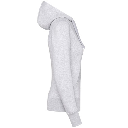 Sudadera con capucha y cremallera de mujer