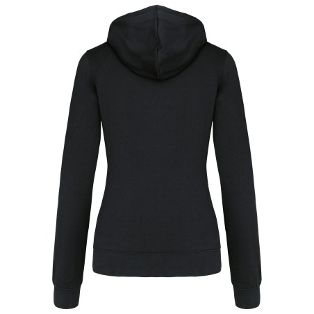 Sudadera capucha contrastada mujer