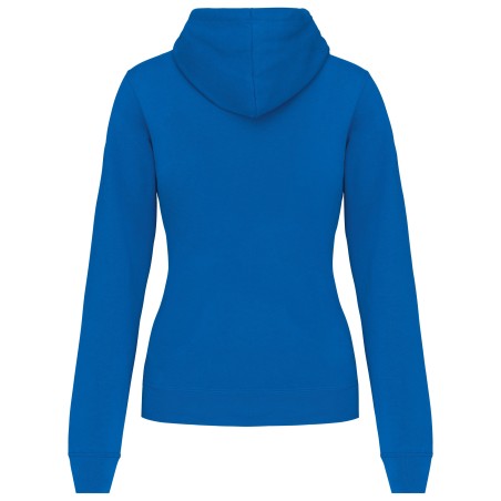 Sudadera capucha contrastada mujer