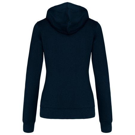 Ladies\\\' contrast hooded sweatshirt