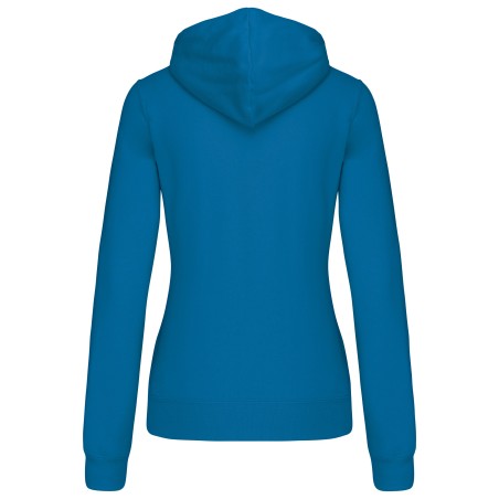 Sudadera capucha contrastada mujer