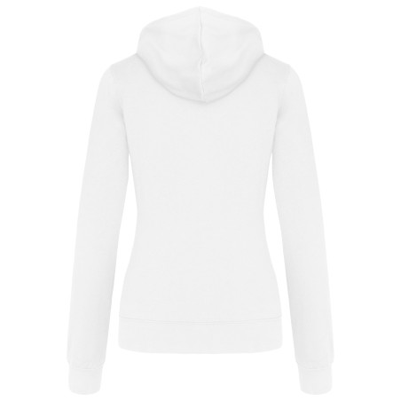 Sudadera capucha contrastada mujer