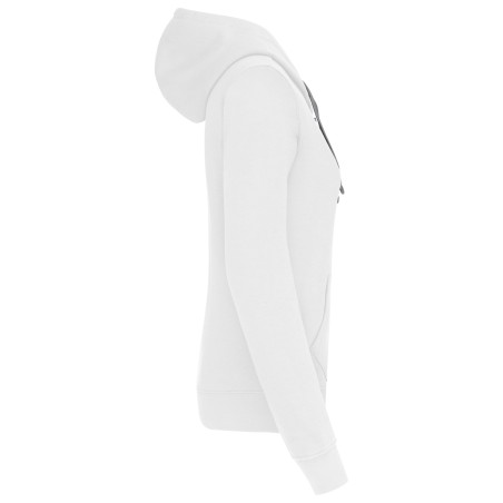 Sudadera capucha contrastada mujer