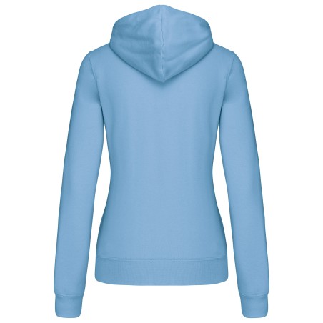 Sudadera capucha contrastada mujer