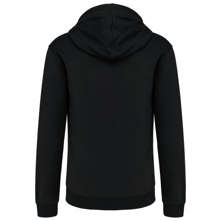 Sudadera capucha y cremallera contrastada