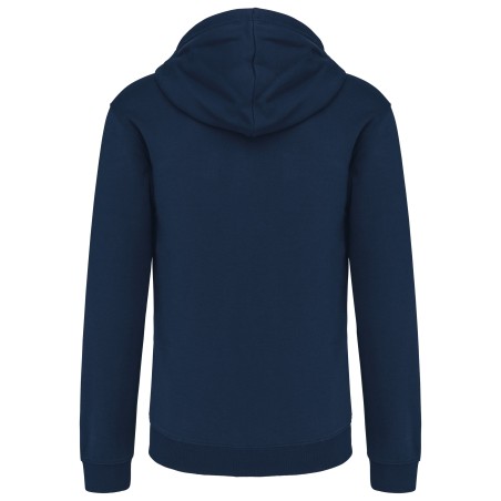 Sudadera capucha y cremallera contrastada