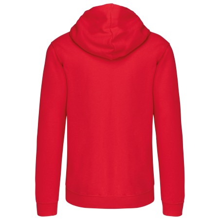 Sudadera capucha y cremallera contrastada