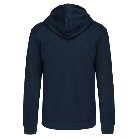 Sudadera capucha y cremallera contrastada